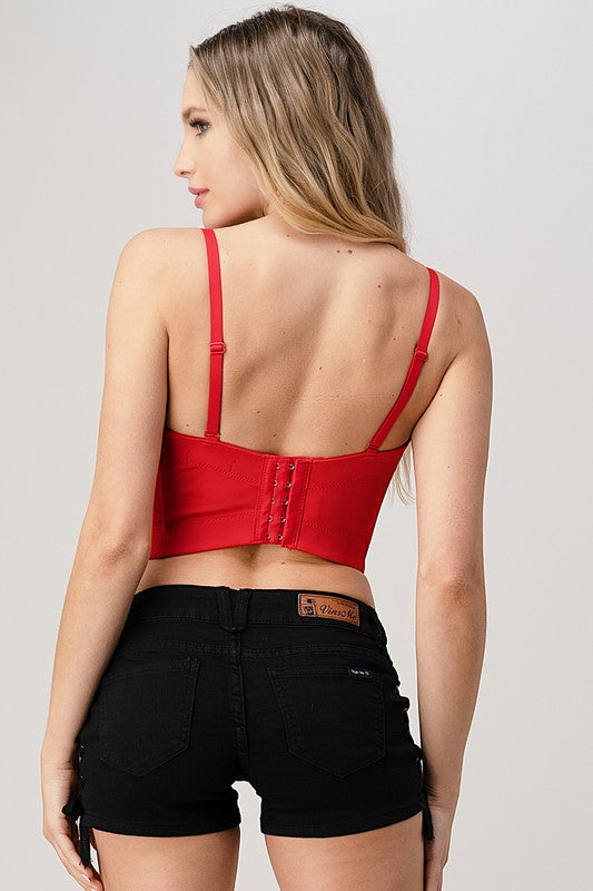 Mix Multi Color Rainbow Stones Bustier