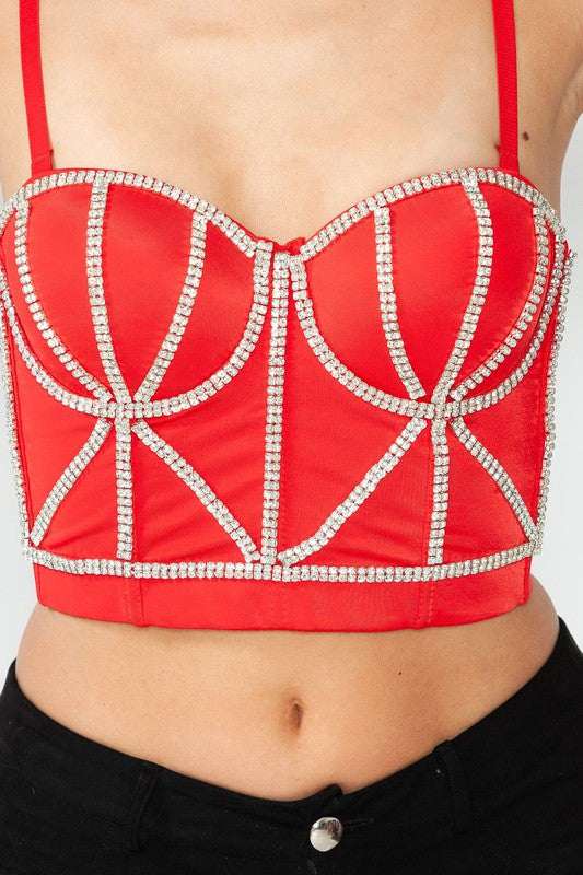 Rhinestone Bustier