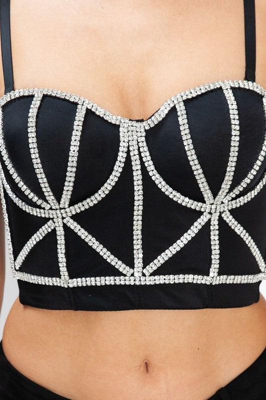 Rhinestone Bustier