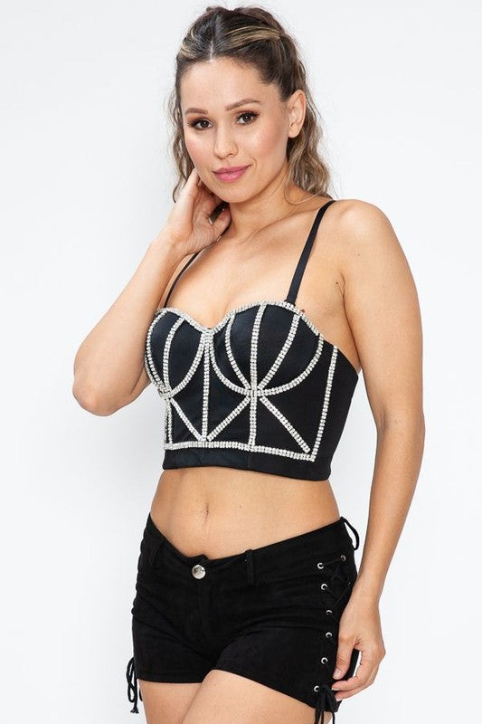 Rhinestone Bustier