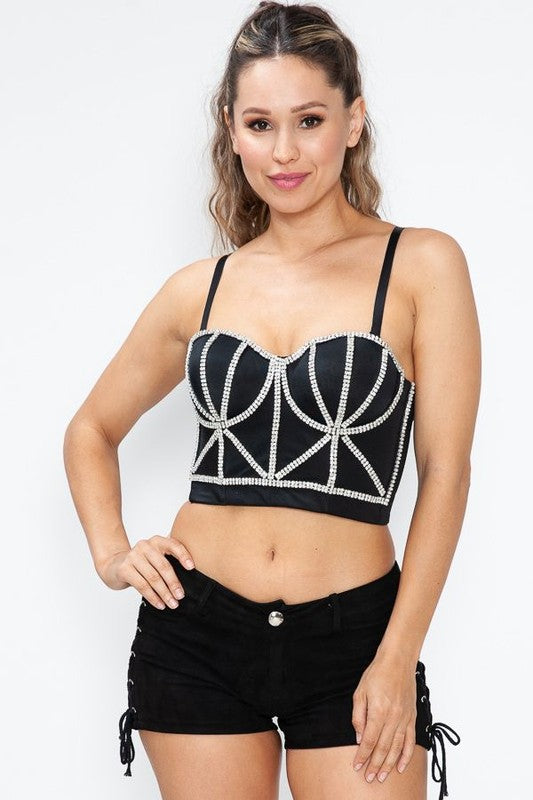 Rhinestone Bustier